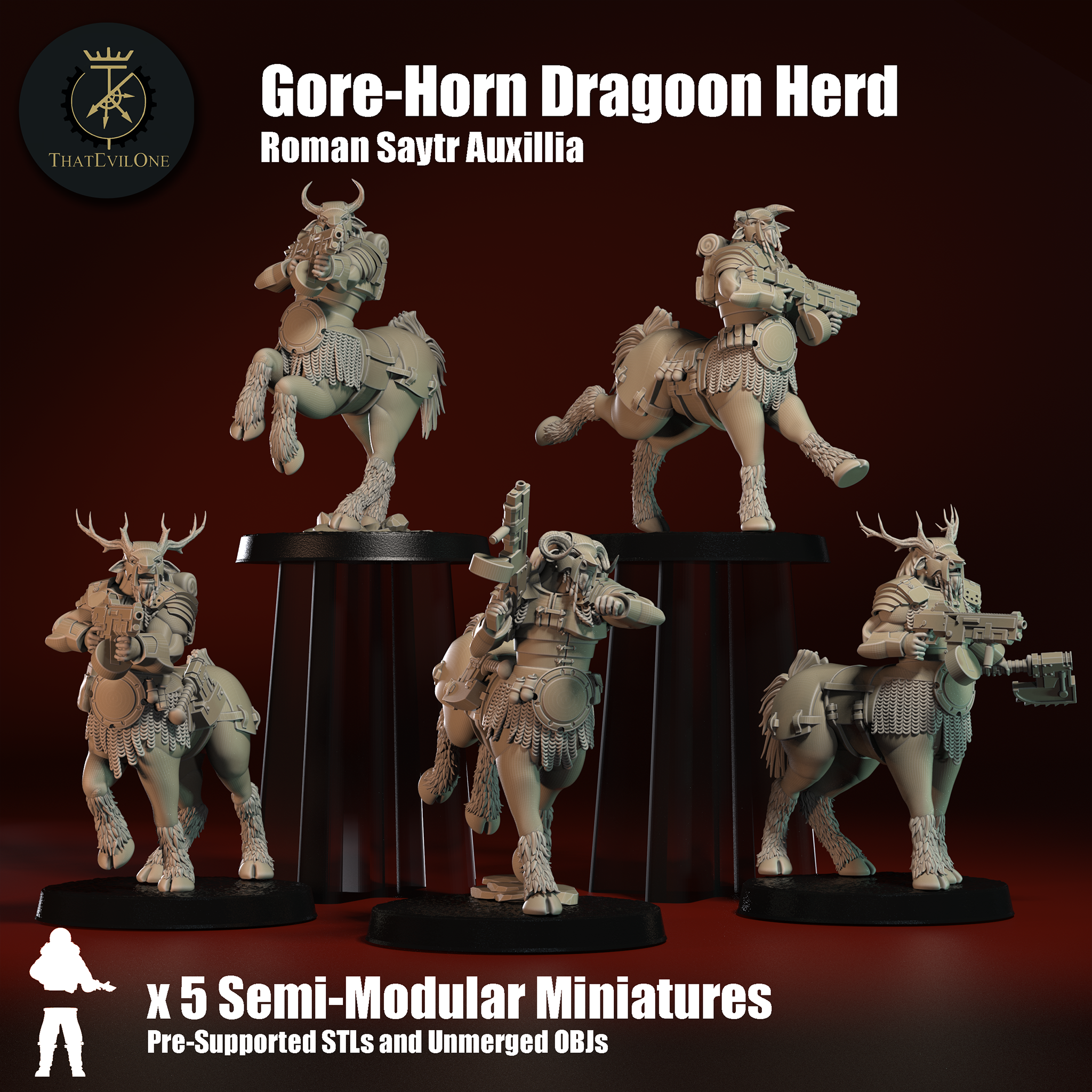 Roman Saytr Gore-Horn Dragoons - Presupported